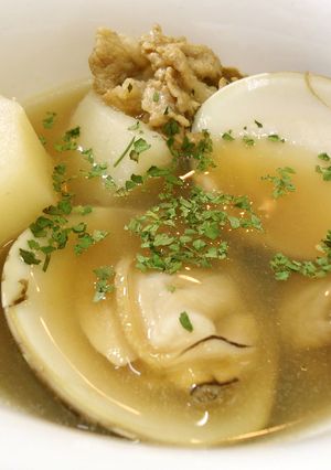 漢方医お勧め薬膳!山薬肉片蛤蜊湯-レシピのメイン写真