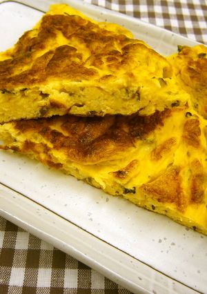 高菜とちりめんとチーズのオムレツ-レシピのメイン写真