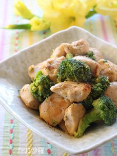 簡単♪ささみとブロッコリーのマヨポン炒め-レシピのメイン写真