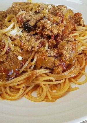 ★煮込みハンバーグのアレンジパスタ★-レシピのメイン写真