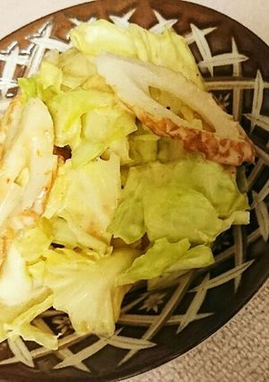 キャベツと竹輪の味噌マヨ和え-レシピのメイン写真