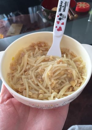 離乳食☆後期 納豆パスタ-レシピのメイン写真