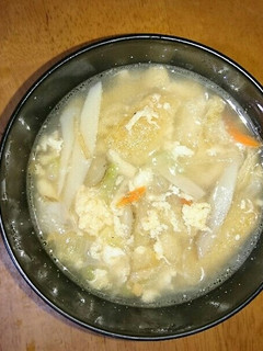 くずし豆腐と千切り野菜のスープ-レシピのメイン写真