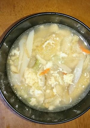 くずし豆腐と千切り野菜のスープ-レシピのメイン写真