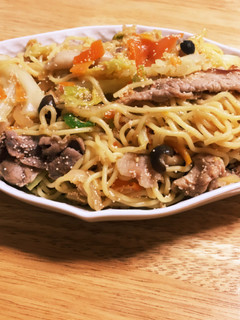 明太塩焼きそば-レシピのメイン写真