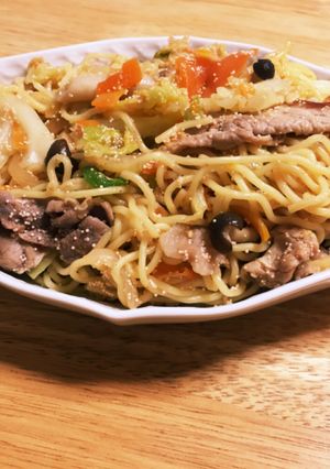 明太塩焼きそば-レシピのメイン写真