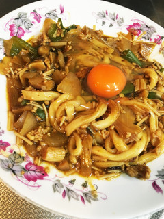*焼きカレーうどん(*^^*)-レシピのメイン写真