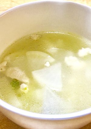 大根と鳥もも肉のスープ♪柚子胡椒風味-レシピのメイン写真