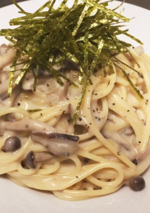 たっぷりキノコの和風クリームパスタ-レシピのメイン写真