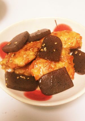 つくねとこんにゃくの照り焼き-レシピのメイン写真