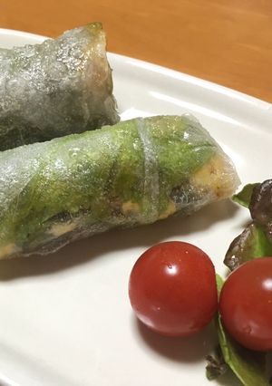 サラダ巻きのライスペーパー揚げ-レシピのメイン写真