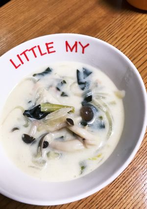 簡単★ベーコンときのこのクリームスープ-レシピのメイン写真