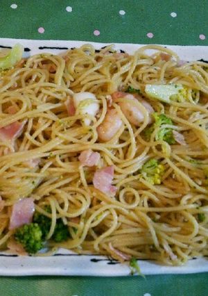 ブロッコリーとシーフードの和風パスタ♪-レシピのメイン写真