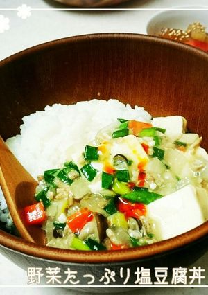 野菜たっぷり塩豆腐丼-レシピのメイン写真