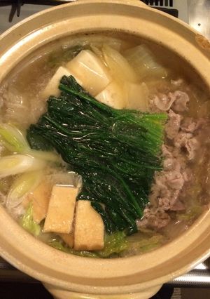 うま〜い♪ホカホカほうれん草鍋-レシピのメイン写真