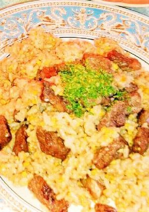 大好きな牛肉ピラフღビーフwithライス-レシピのメイン写真
