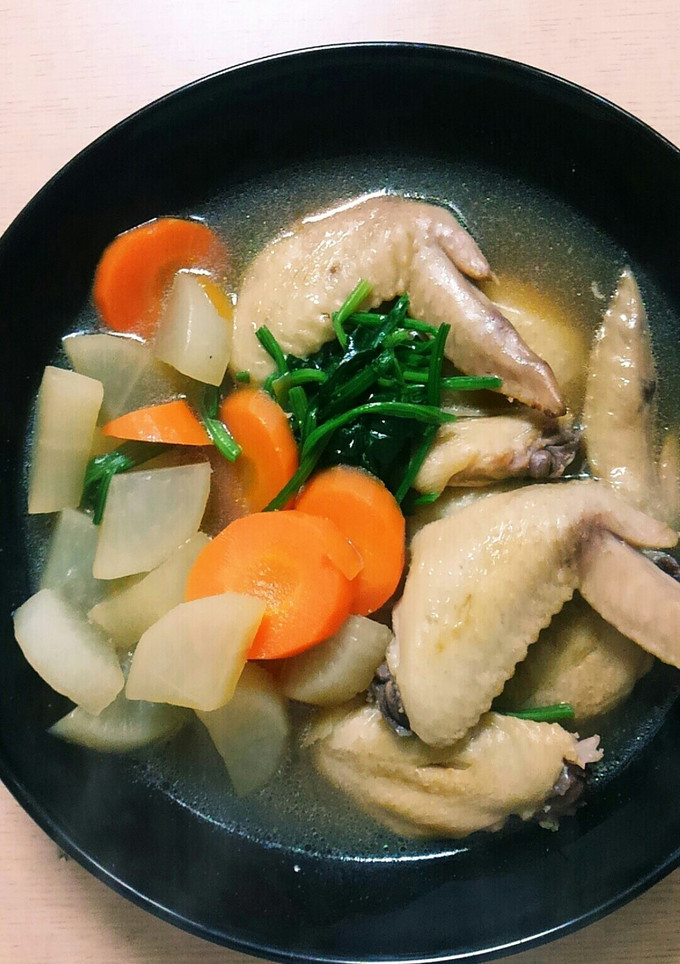 とり手羽先と根菜の煮物-レシピのメイン写真