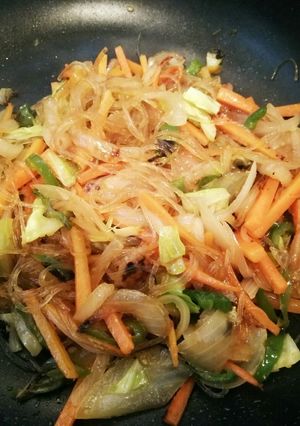野菜たっぷりチャプチェ-レシピのメイン写真