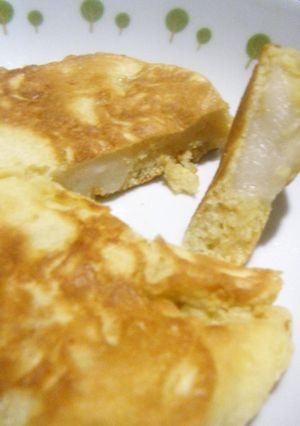 簡単!速!お餅でモチフワカリホットケーキ-レシピのメイン写真