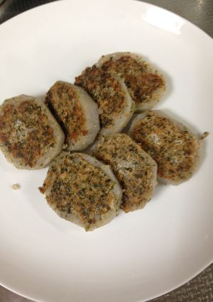 レンコンのマヨめんたい焼き-レシピのメイン写真