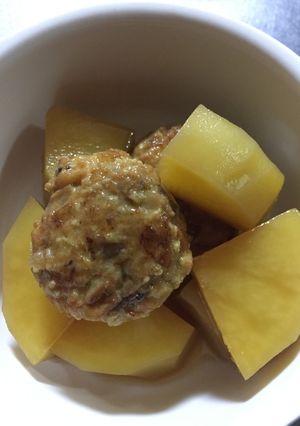 新じゃがと野菜たっぷりのつくねの煮物⭐︎-レシピのメイン写真