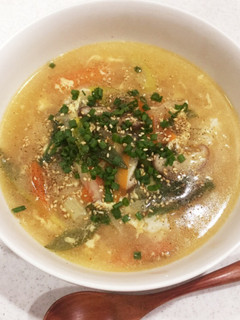 カラダ嬉しいスープご飯!たまごクッパ-レシピのメイン写真