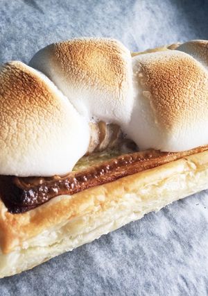 チョコバナナパイ♡こんがりマシュマロ-レシピのメイン写真