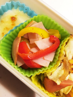 お弁当に パプリカとハムのマリネ-レシピのメイン写真