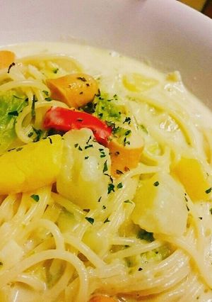ポトフからのクリームスープパスタ-レシピのメイン写真