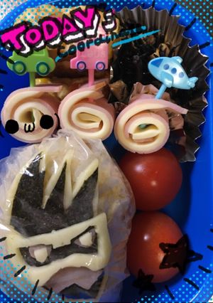 仮面ライダーゲンムのキャラ弁♪-レシピのメイン写真