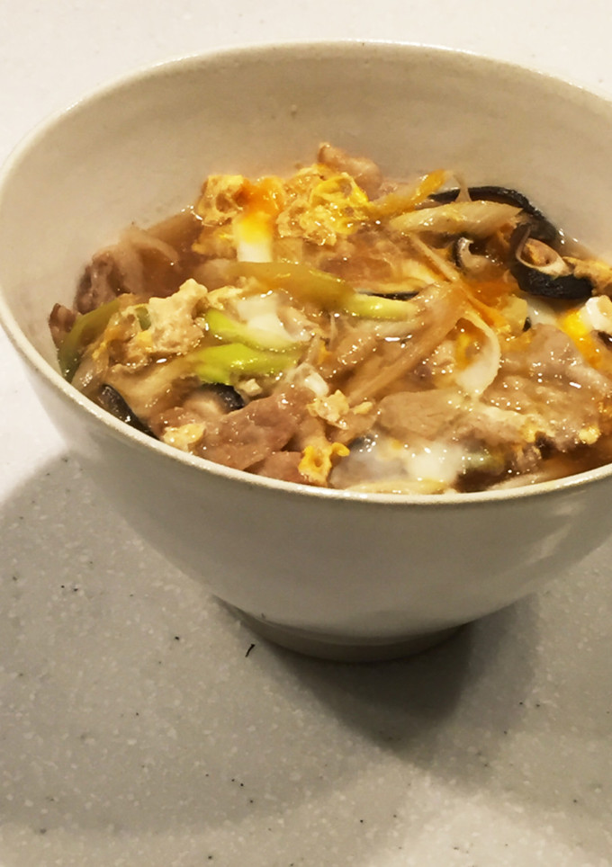 豚ばらふんわり卵とじ うどん-レシピのメイン写真