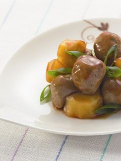 介護食 いわし小粒だんごの照り焼き風-レシピのメイン写真