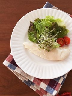 塩ささみの簡単レンチン蒸し-レシピのメイン写真