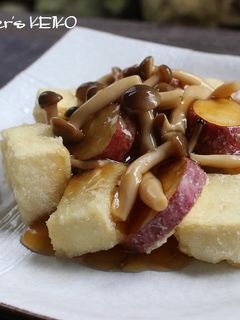 さつまいもと豆腐の揚げ出し-レシピのメイン写真