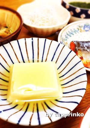 朝ごはん 和食 簡単 レンジde温卵豆腐-レシピのメイン写真