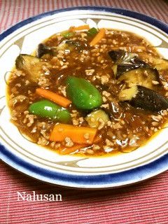 麻婆茄子春雨-レシピのメイン写真
