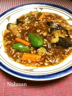 麻婆茄子春雨-レシピのメイン写真