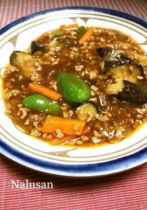 麻婆茄子春雨-レシピのメイン写真