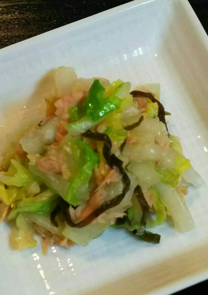 簡単副菜★白菜とツナのさっぱり和え★弁当-レシピのメイン写真