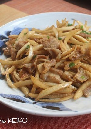 大根の皮と豚肉のカレー炒め-レシピのメイン写真