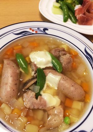 早くて美味しいポトフ風スープ-レシピのメイン写真