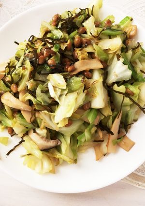 納豆と塩昆布の野菜炒め-レシピのメイン写真