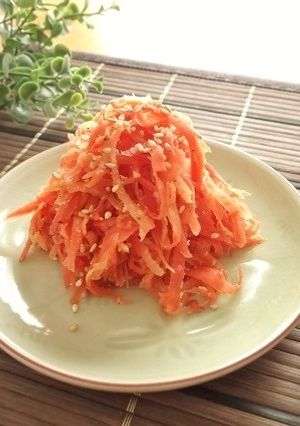 金時人参のわさびごまポン和え-レシピのメイン写真