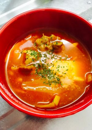簡単ヘルシー家の材料でトマトカレースープ-レシピのメイン写真