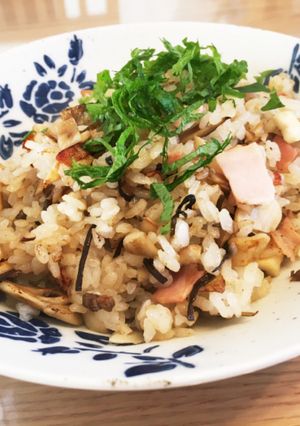 柚子胡椒好きさんへ!柚子きのこの焼き飯-レシピのメイン写真
