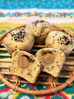 自家製酵母で栗きんとんマフィン-レシピのメイン写真