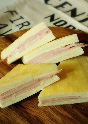 高野豆腐でハムチーズの挟み焼き-レシピのメイン写真