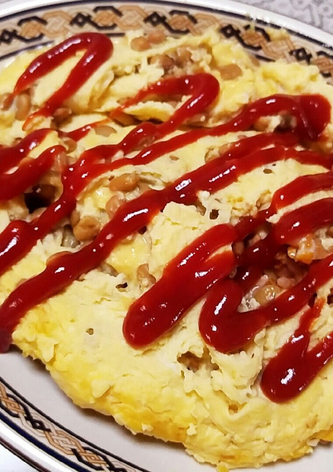 冷凍炒飯と納豆のオムライス-レシピのメイン写真