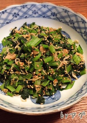 小松菜のじゃこ味噌炒め♪-レシピのメイン写真