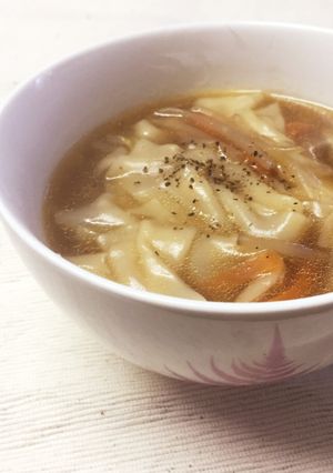 学校給食の味！家庭で簡単ワンタンスープ♡-レシピのメイン写真